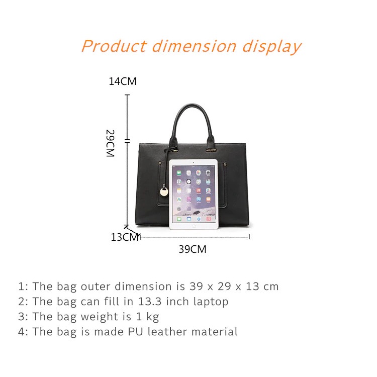 Túi xách laptop cho nữ KINMAC cao cấp sang trọng, thời trang kiểu dáng công sở