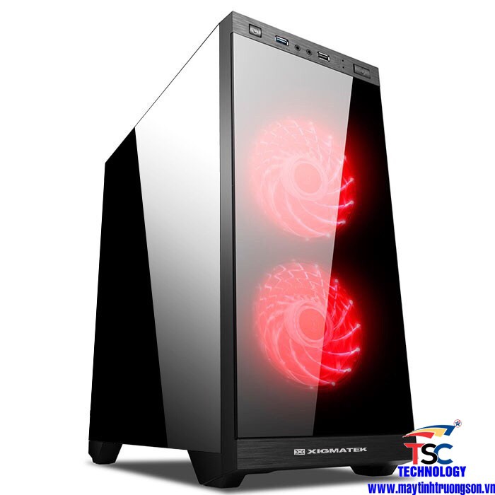 Case Máy Tính Để Bàn XIGMATEK SCORPIO Gaming | 2 FAN X9 - Bảo Hành Chính Hãnh Tại Mai Hoàng