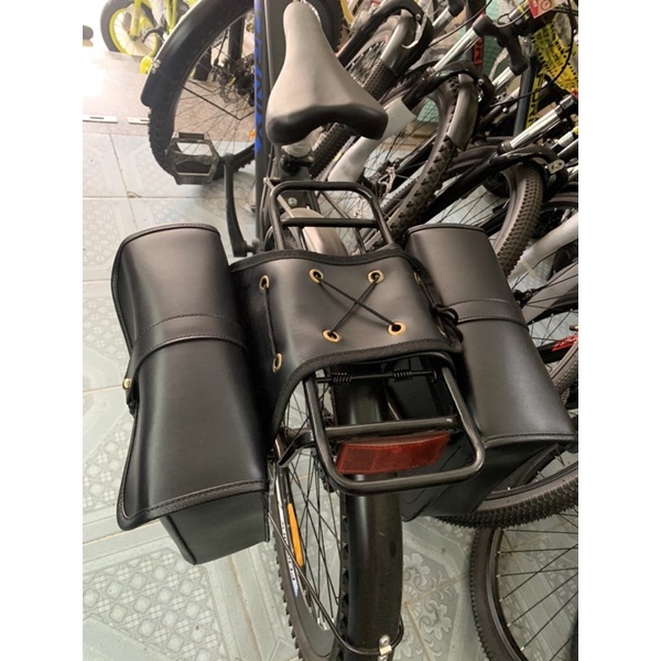 Túi da treo baga sau xe đạp, xe máy hàng da cao cấp thiết kế độc quyền tại Tú Anh Bike
