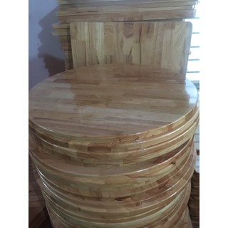 Mặt bàn gỗ cao su đủ kích thước Gem Decor