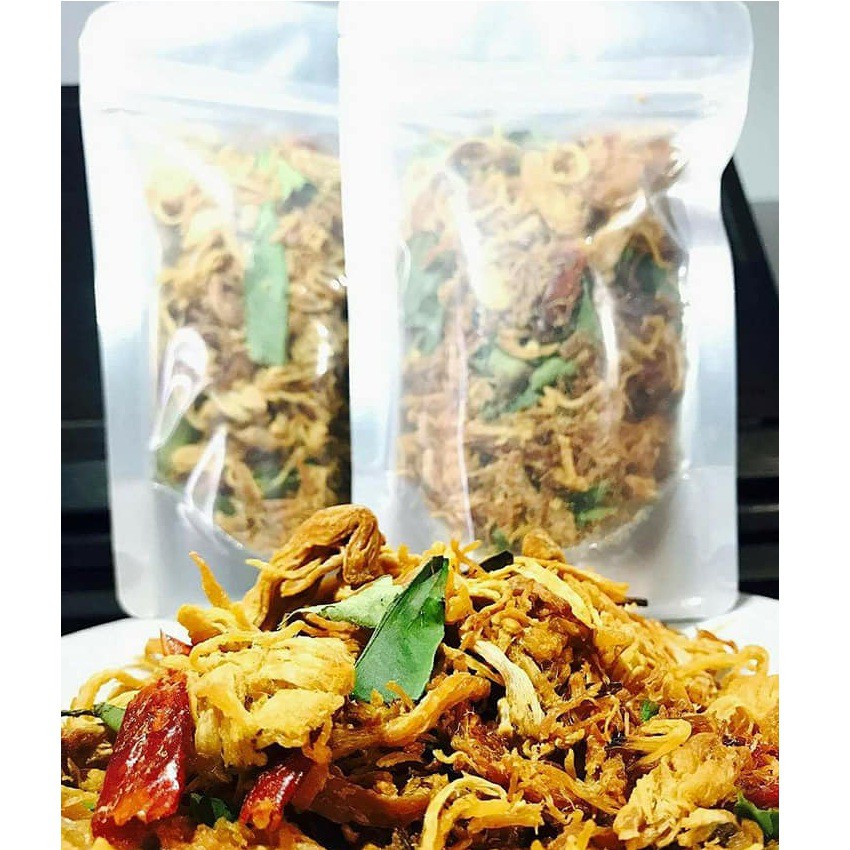 1KG KHÔ GÀ LÁ CHANH ĐÓNG GÓI TÚI ZIP BẠC