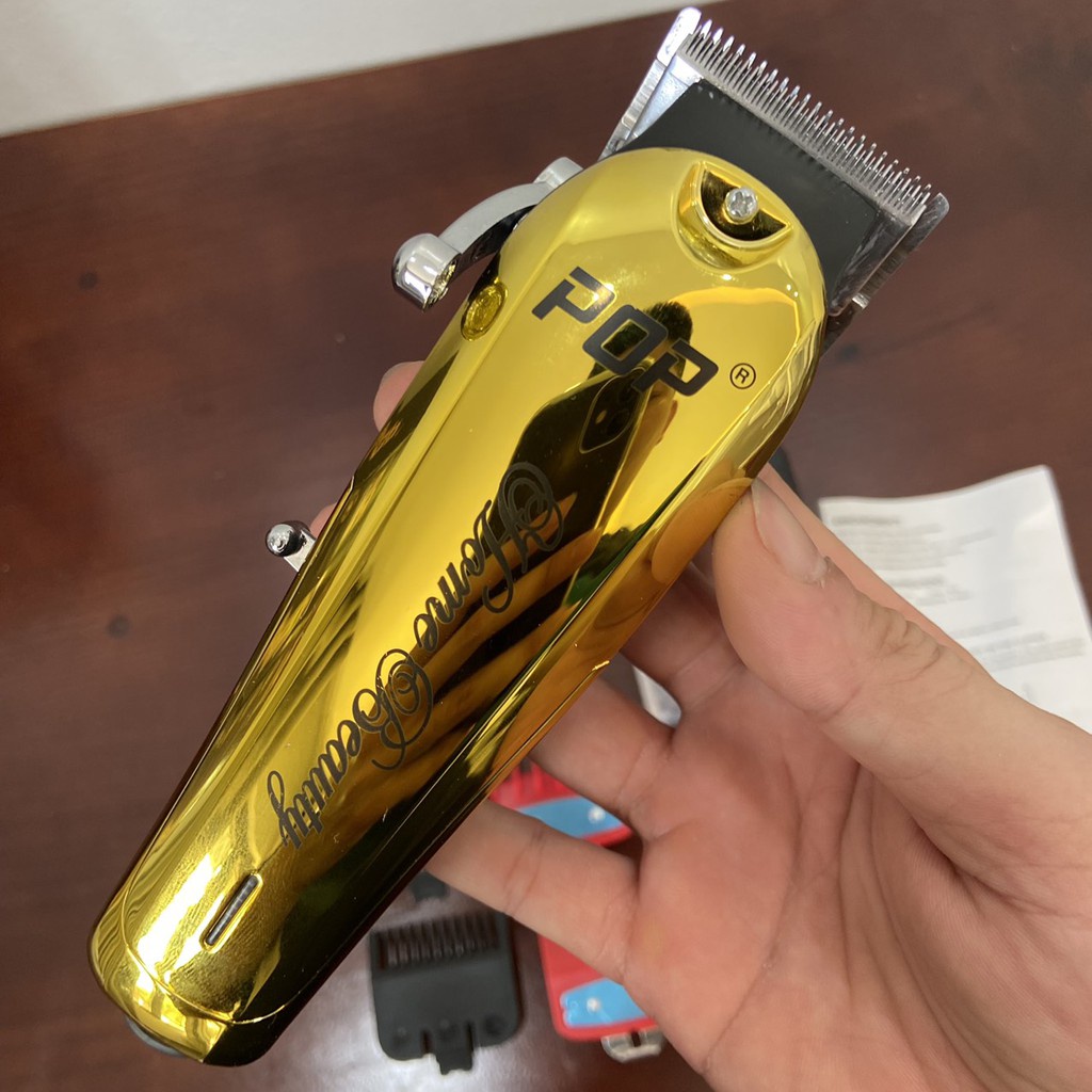 Tông đơ cắt tóc pop P36 màu vàng đen công suất 10w