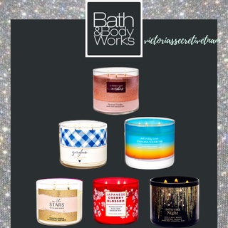[Link 1/4] Nến Thơm Bath Body Works Scented Candle 3 bấc (411g)