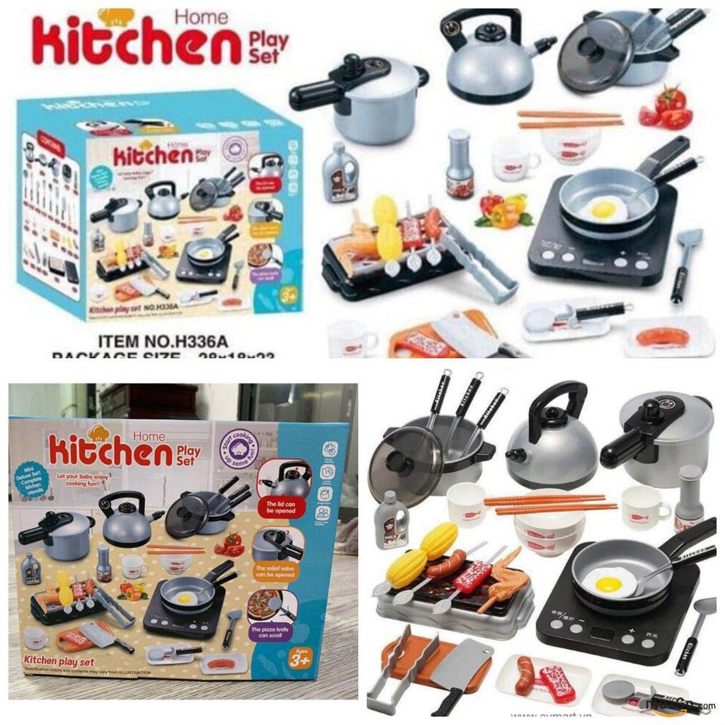 Bộ Đồ Chơi Nấu Ăn Đồ Hàng Nhà Bếp Cho Bé Hết La Làng 36 Món Home Kitchen