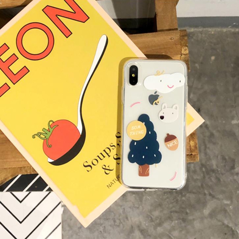 Ins Korea cute iPhone case iphone7 7Plus 8 8plus X Xs XsMax 11 11Pro 11pro Silicone Phone Cover | BigBuy360 - bigbuy360.vn