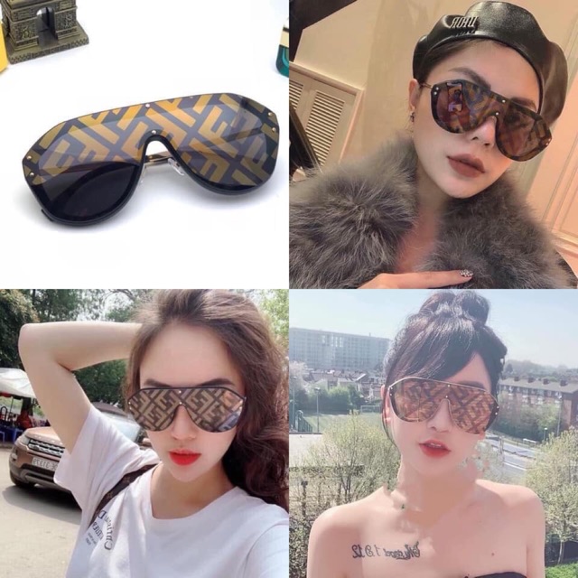 FREESHIP 99K TQ_Kính Fendi mắt bầu chữ nổi