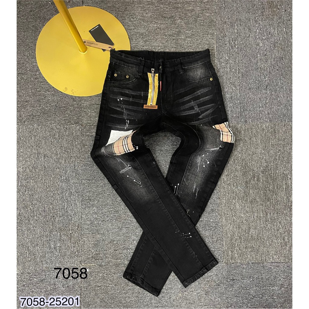 QUẦN BÒ NAM DSQ CAO CẤP_ JEAN BÒ CO GIÃN ỐNG CÔN | BigBuy360 - bigbuy360.vn