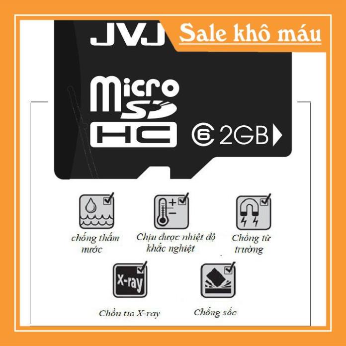 PR7 Thẻ nhớ 2G JVJ C10 tốc độ cao microSDHC 5