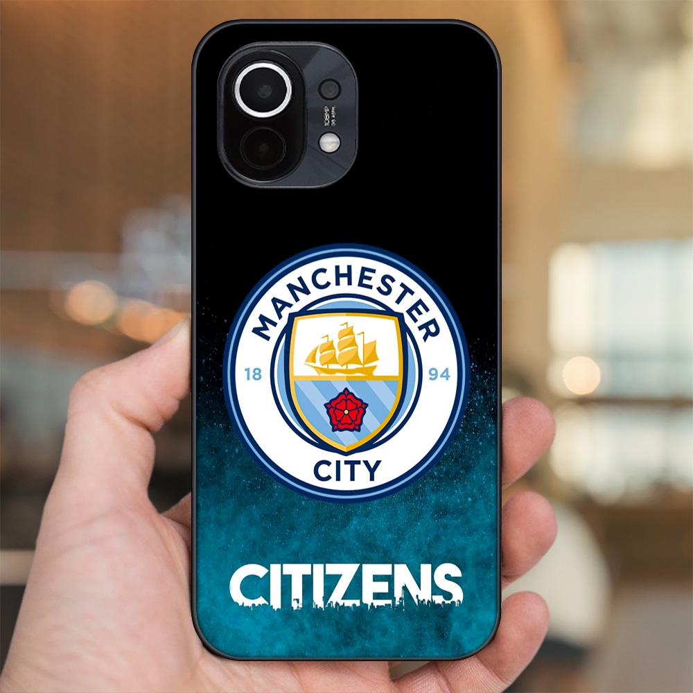 Ốp lưng Xiaomi Mi 11 viền đen in hình Manchester City MC