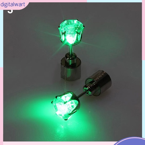 Khuyên tai đính đá có đèn LED phát sáng cho múa lễ Giáng Sinh