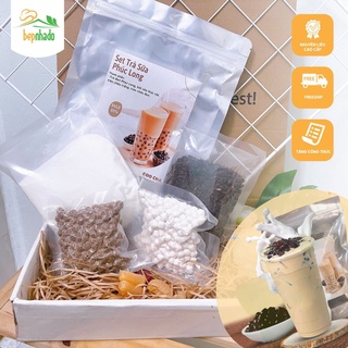 Set trà sữa phúc long 25-30 ly bếp nhà đô trà sữa ô long set nguyên liệu trà phúc long tự pha