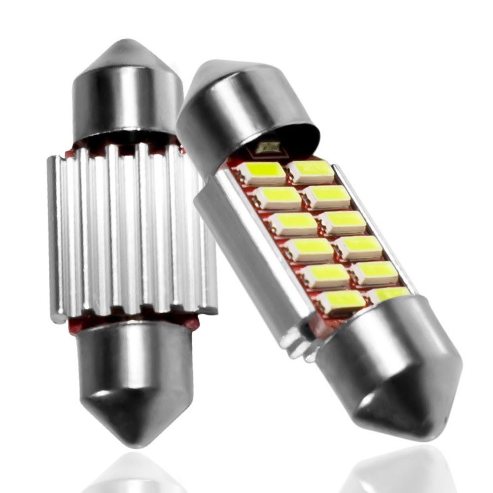 Đèn LED C5W C10W 4014 80LM 6500K điện áp 12V siêu sáng thay thế cho xe hơi
