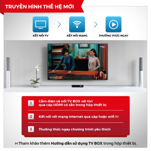 K+ TIVI BOX, CHÍNH HÃNG BẢO HÀNH 1 NĂM.