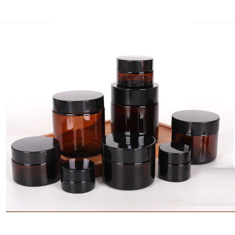 Hủ Đựng Kem ❤ TOP GIÁ RẺ ❤ Hũ Chiết Kem Thủy Tinh Nâu 20g đựng mỹ phẩm , phụ kiện du lịch