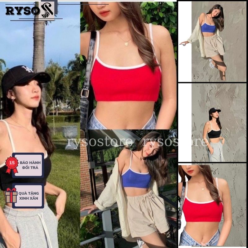 Áo Ống Croptop Trơn Croptop Chất Borip Co Giản Mịn Mát , Áo Không Dây Sexy Basic