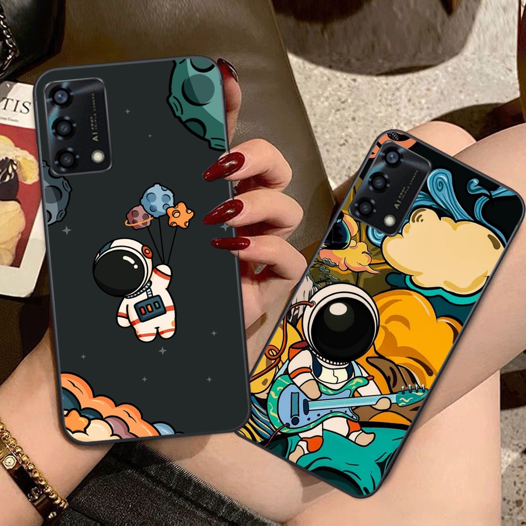 Ốp lưng Oppo A54 / A74 / A94 / A95 vũ trụ phi hành gia cực hot siêu cute-rẻ-bền