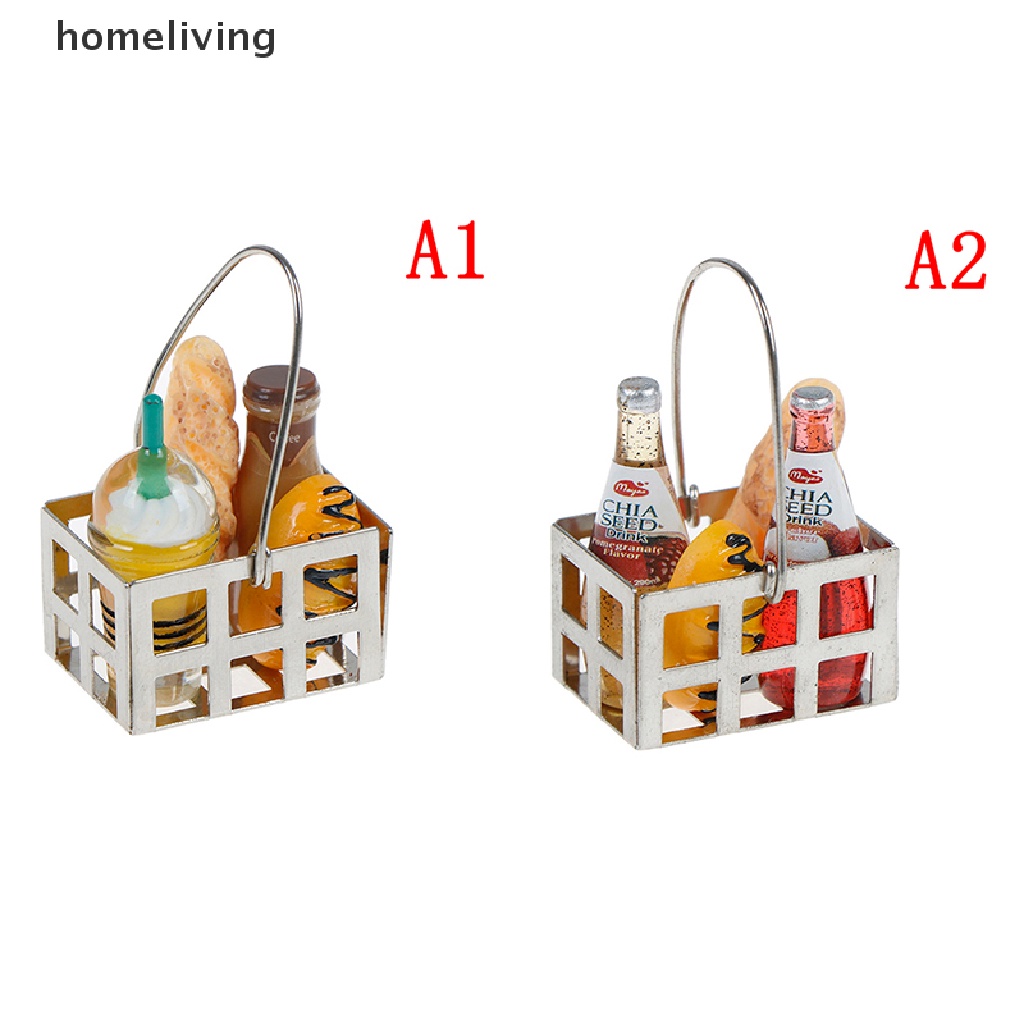 Giỏ Bánh Mì mini Tỉ Lệ 1: 12 Trang Trí Nhà Búp Bê