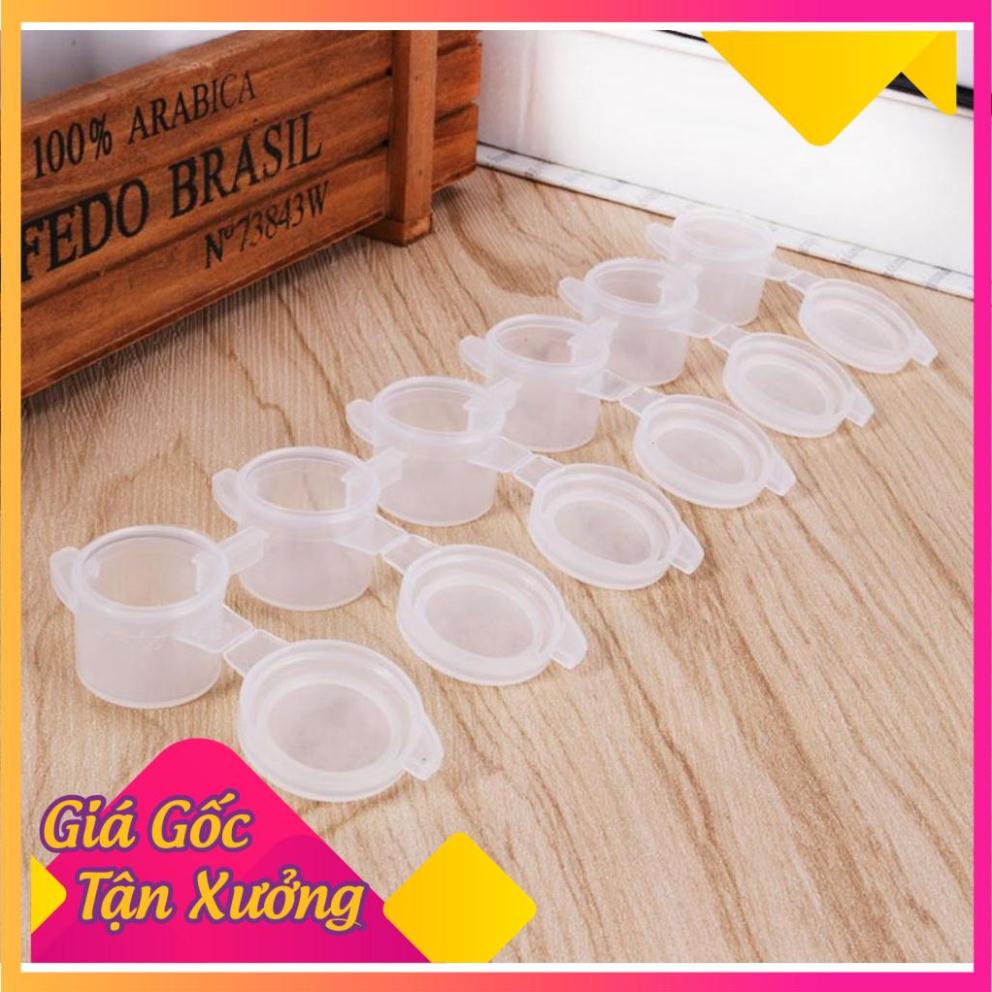 6 hủ nhựa đựng màu 2ml, 3ml, 5ml - Vỉ nhựa đựng màu - MỘC XINH