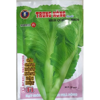 Hạt giống Cải canh Hồng Kông đặc biệt F1 gói 20g.