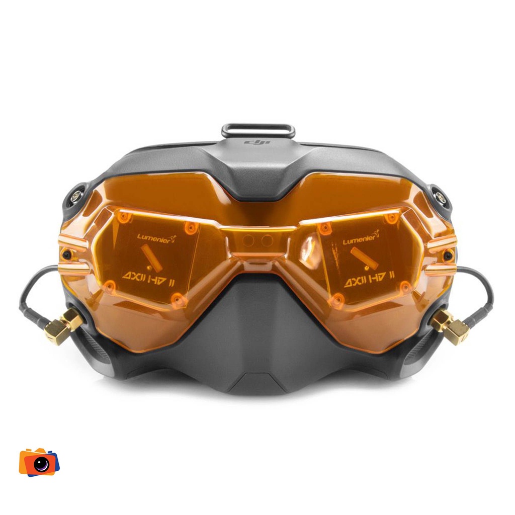 Lumenier AXII HD 2 Patch Visor 5.8GHz Antennas for DJI FPV Goggles (Orange)