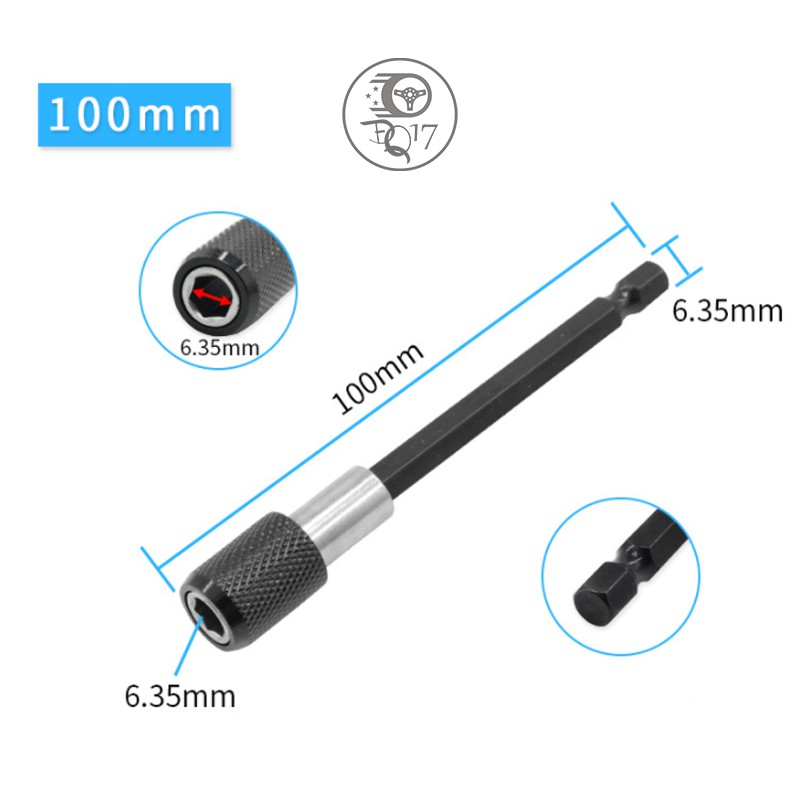 [ BỘ 3 ĐẦU NỐI TÔ VÍT, BẮN VÍT DÀI 150MM ] 100% NHƯ HÌNH - ĐẦU LỤC GIÁC THAY NHANH