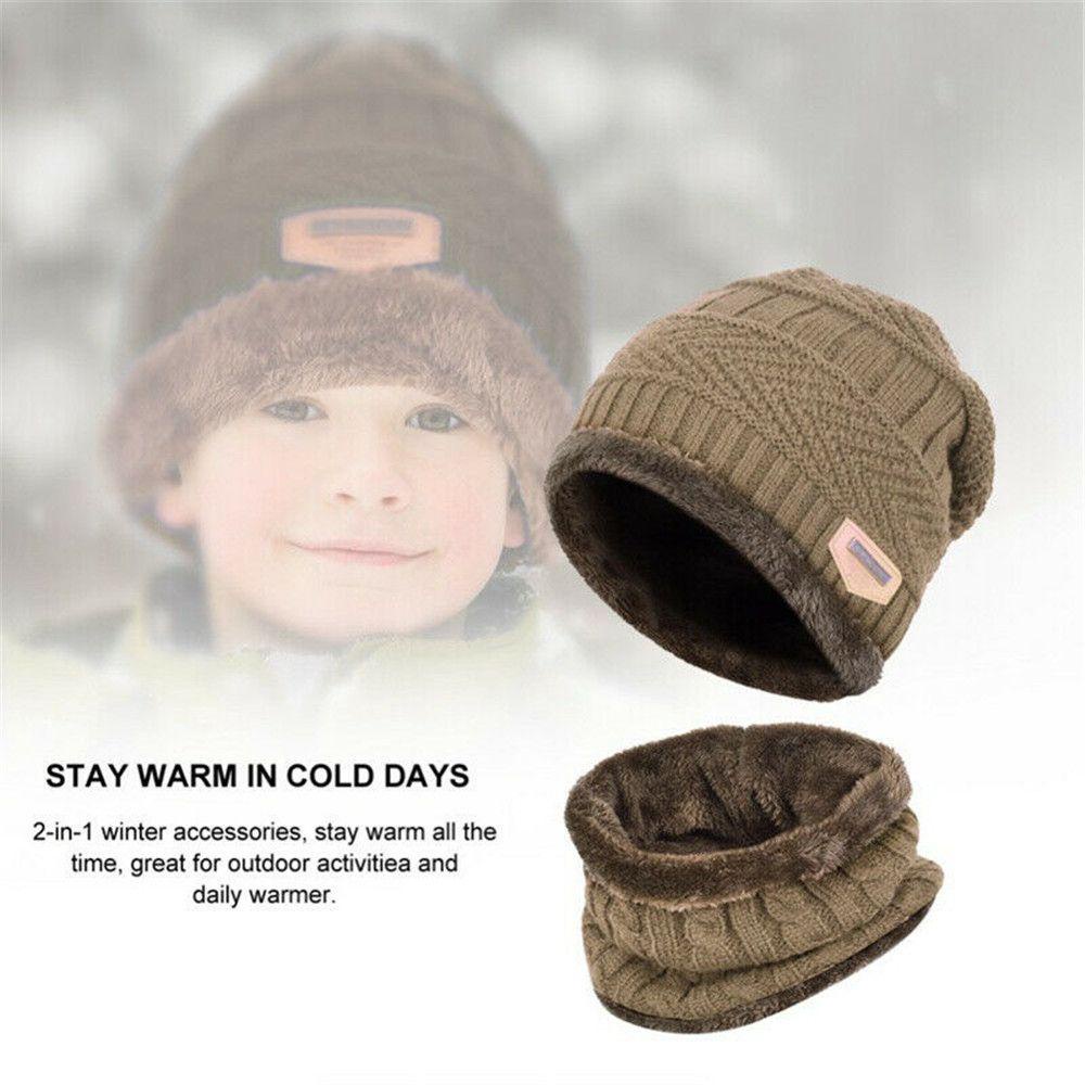 Mũ beanie Kèm Khăn Choàng Mềm Giữ Ấm MIHAN1 Cho Bé