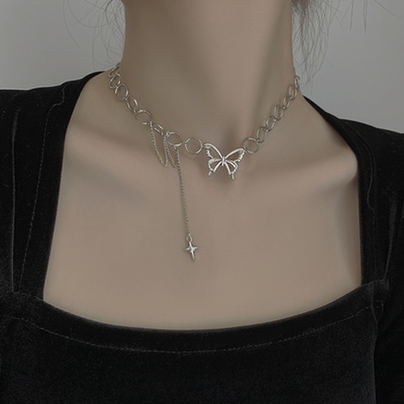 Vòng Cổ Choker Hình Bướm Xinh Xắn Dành Cho Nữ
