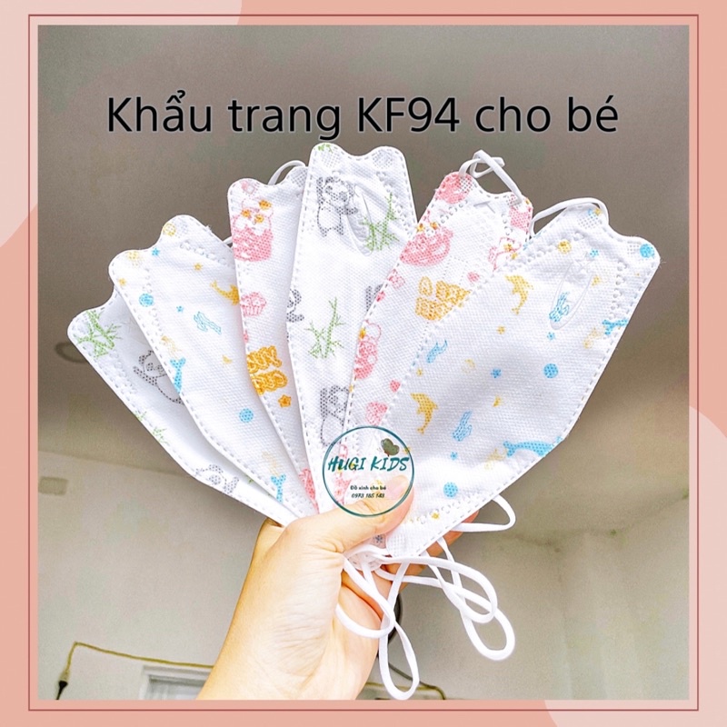 Set 10 Khẩu trang KF94 cho bé từ 1 tuổi đến 10 tuổi