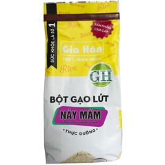 [ HCM Giao Hỏa Tốc] Bột Gạo Lứt Nảy Mầm 100% Nguyên Chất Gia Hân 500gr