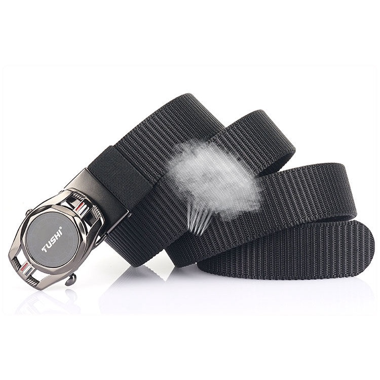 Thắt lưng nylon khóa kim loại thời trang cho nam