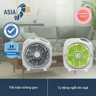 Quạt hộp Asia B3 F12001, cánh 6 lá 30cm, công suất 40W, có chuyển hướng điện, auto ON/OFF - Điện nước gia dụng Hoàng Kim