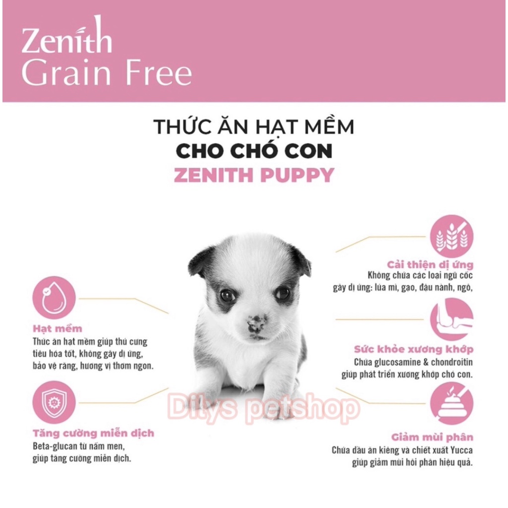 3KG ZENITH THỨC ĂN HẠT MỀM CHÓ ĐỦ MỌI LỨA TUỔI
