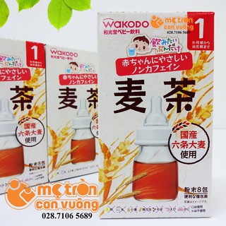 [ SALE DATE 8/2024 ] Trà lúa mạch Wakodo dạng bột 8 gói (1 tháng+)