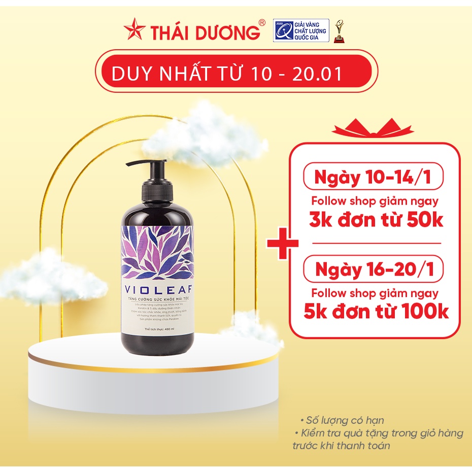 Dầu gội thảo dược Violeaf - Sao Thái Dương chai 480 ml