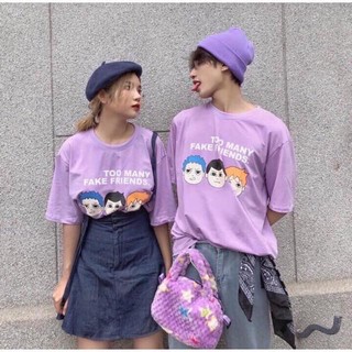 [RẺ VÔ ĐỊCH] Áo thun tay lỡ Fake Friend phom to nam nữ unisex (Sỉ từ 5sp bất kỳ)