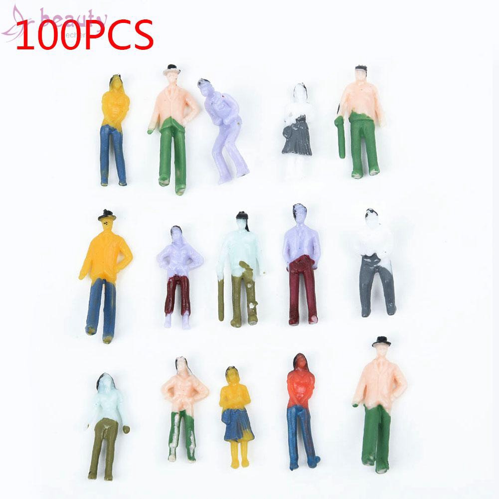 Bộ 25/100 Mô Hình Người Bằng Nhựa Tỉ Lệ 1:75 Dùng Trang Trí