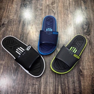 Dép nam quai ngang lưới đi biển mưa siêu nhẹ chính hãng Loufu đủ 4 tem túi zip