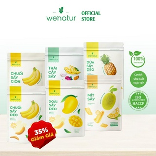 Combo 6 sản phẩm trái cây sấy giòn sấy dẻo we'natur