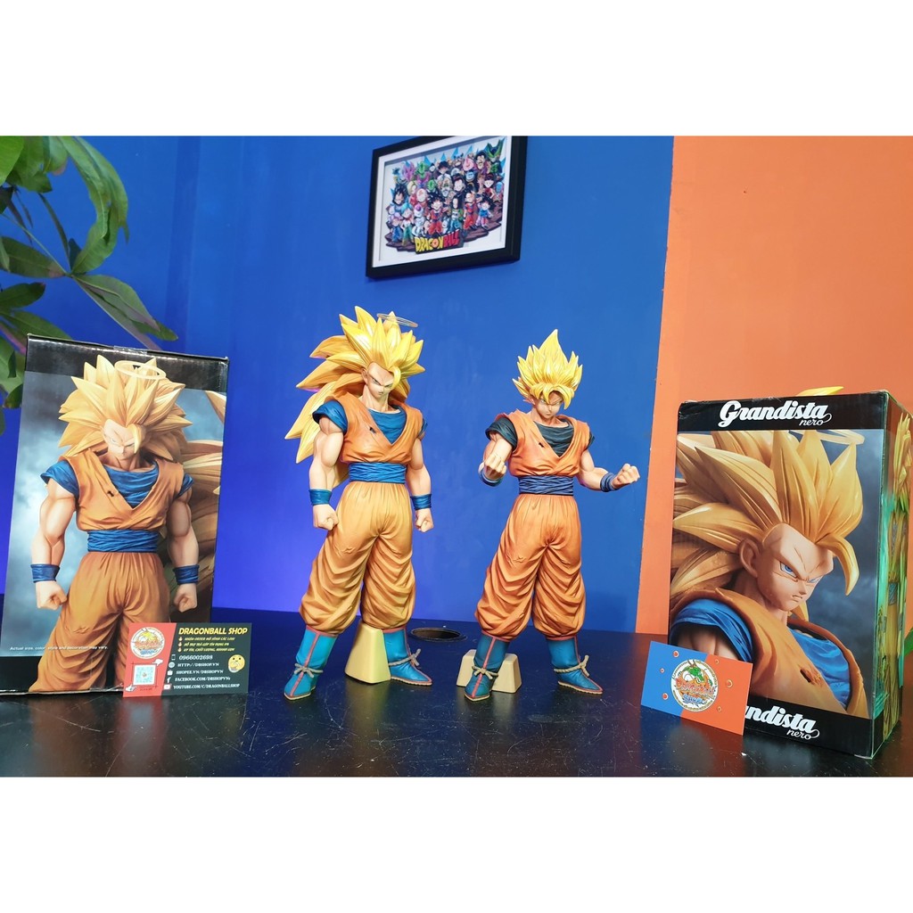 Mô hình Dragonball chính hãng - Goku ssj3 Grandista NERO - Banpresto