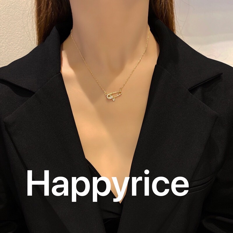 Dây chuyền hình ghim băng Happyrice