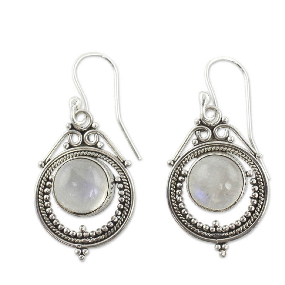 Khuyên tai bạc phong cách retro boho cho nữ