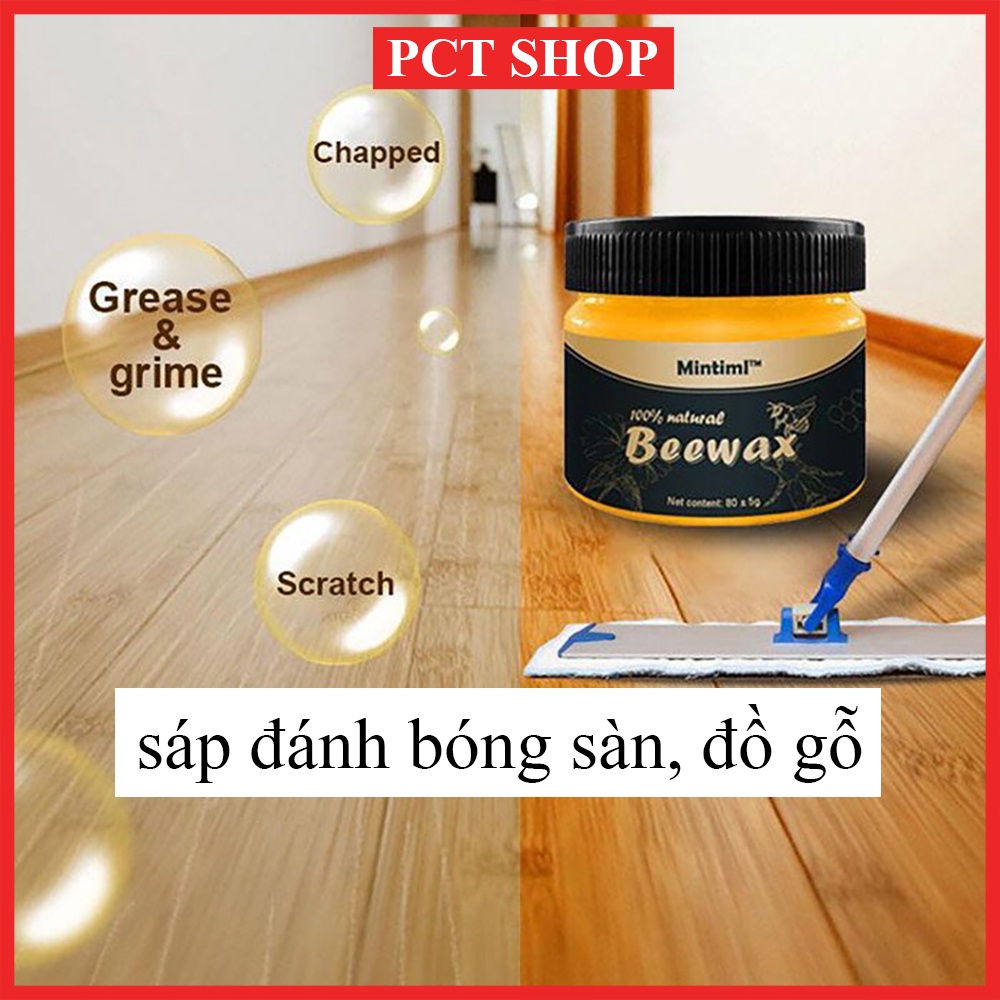 Sáp đánh bóng đồ gỗ cũ, sàn gỗ, nội thất cũ tại nhà bằng sáp ong beeswax CT300