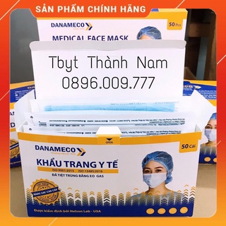 Khẩu Trang Y Tế Đã Tiệt Trùng Danameco [hộp 50 chiếc,01 chiếc/bao nilon]