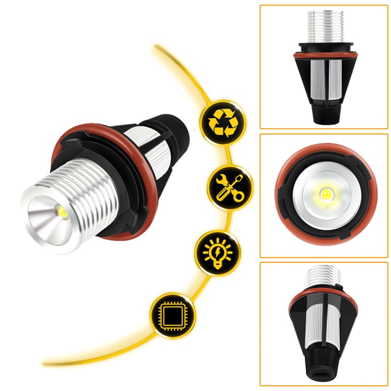 Set 2 Đèn LED Mắt Thiên Thần Cho E39 E59 E53 E60 E31 E63 E64 E65