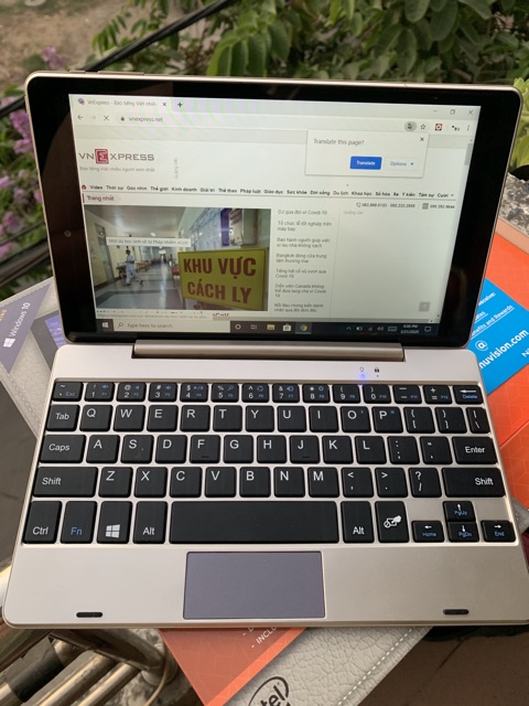 Laptop 2 trong 1 NUVISION TM890 màn hình cảm ứng 8.9 inch 2GB RAM 32GB Fullbox - Tặng kèm dock bàn phím chính hãng | BigBuy360 - bigbuy360.vn