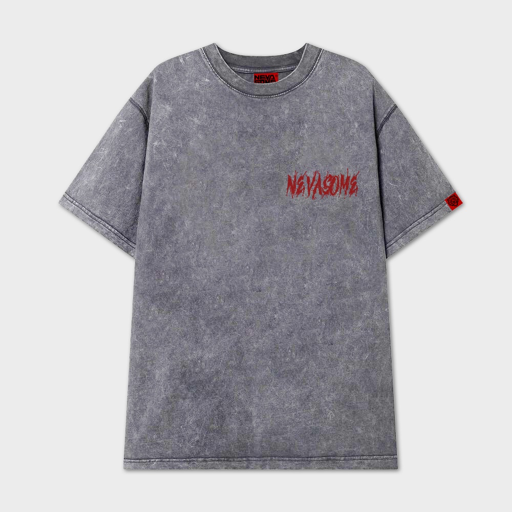 Áo thun tay lỡ NEVASOME Smokey phông unisex nam nữ cotton oversize form rộng local brand
