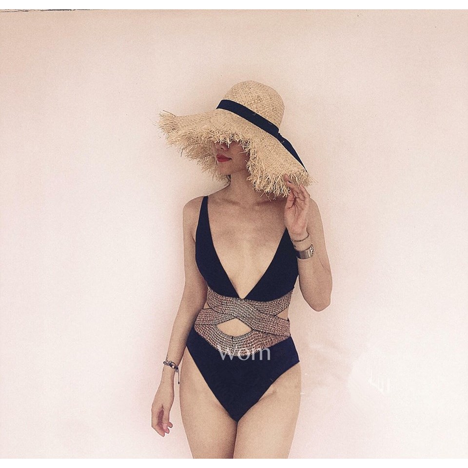 Bikini cut out sexy phối kim tuyến ánh nhũ- tạo eo thon gọn-ảnh thật | BigBuy360 - bigbuy360.vn