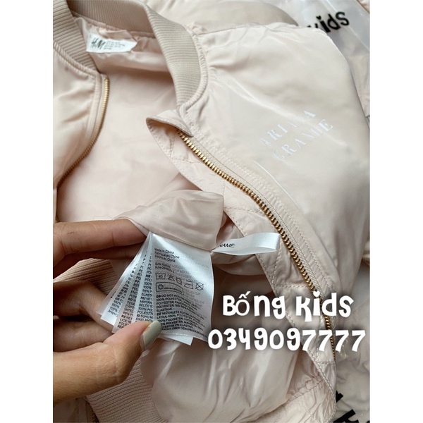 Áo Bomber Bé Gái ArianaGrande Be Nude HaM