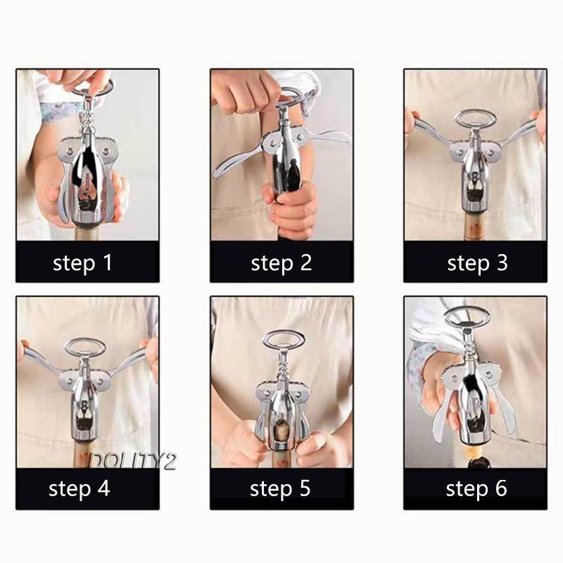 Dụng Cụ Mở Nắp Chai Bia / Rượu / Dự Tiệc Hình Đôi Cánh Tiện Dụng 2 Cái