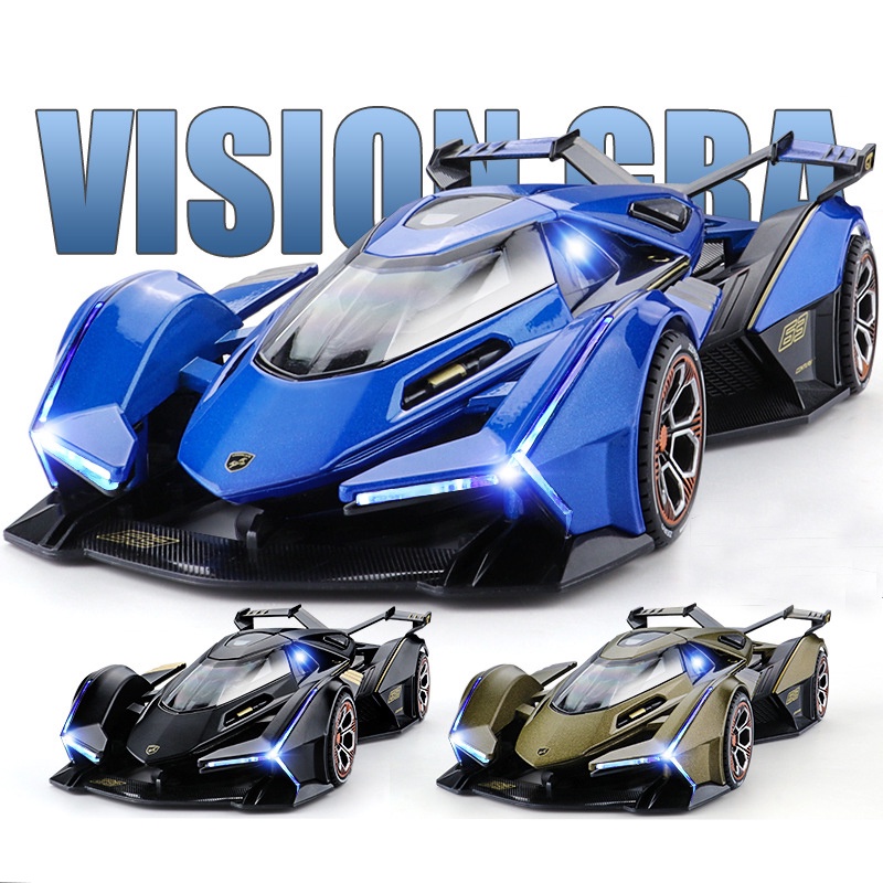 Mô hình siêu xe Lambo Vision GT tỷ lệ 1:22